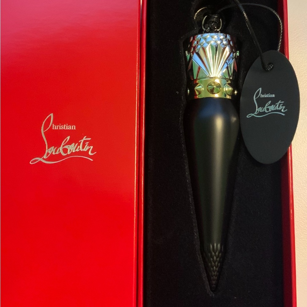 Christian Louboutin Black Lipstick with Gold Cap